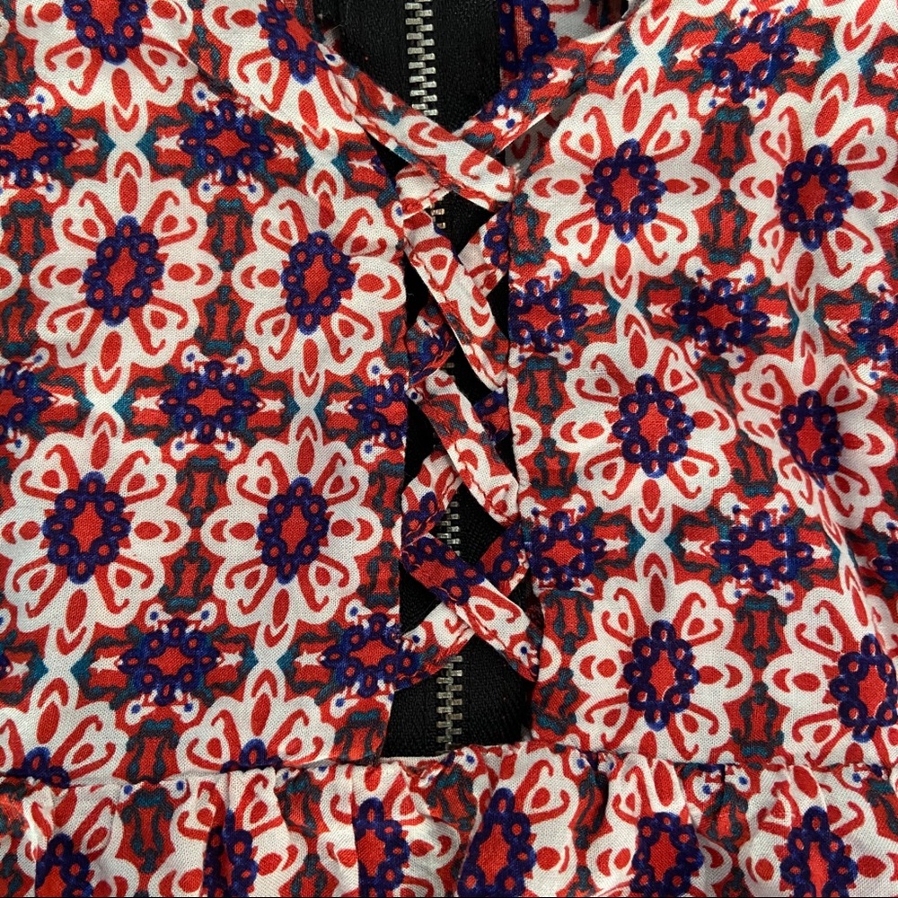 Patterned Cold-Shoulder Dress - Picture 3 of 6